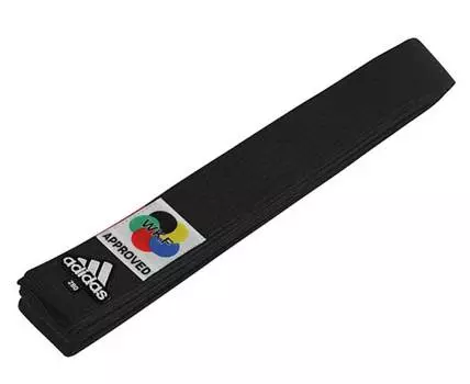 Пояс для карате Adidas Elite WKF Premium adiB242K черный