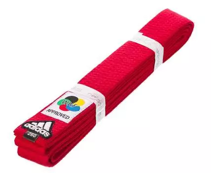 Пояс для карате Adidas Elite WKF Premium adiB242K красный
