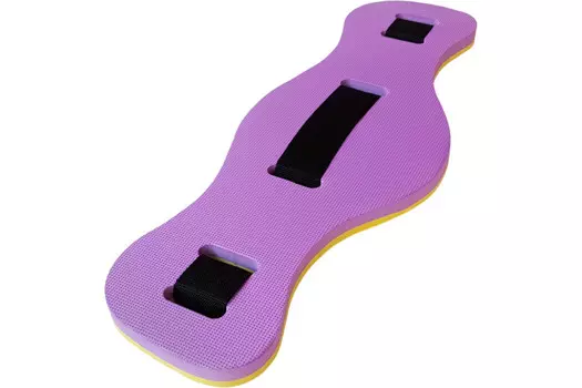 Пояс страховочный 2-х цветный 62х22х2,3см для аквааэробики Sportex E39341 фиолетово\желтый