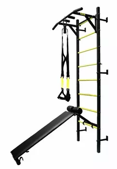 Профессиональная шведская стенка Kampfer Poseydon Powerful черный\желтый