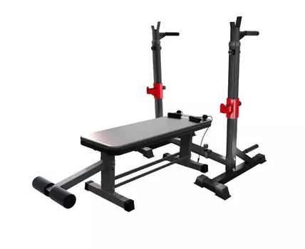 Прямая скамья со стойками под штангу DFC AKYEN D2031TJ07