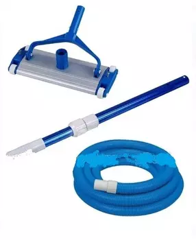 Пылесос ручной Poolmagic 10,5 метров, с 4-роликовой алюм.щеткой,штангой