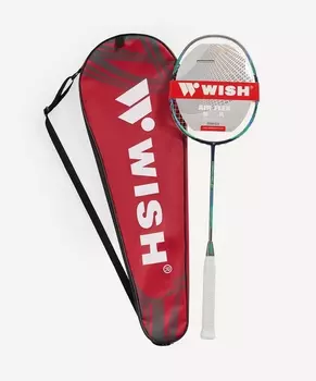 Ракетка для бадминтона Wish Carbon Pro 98, серый\зеленый