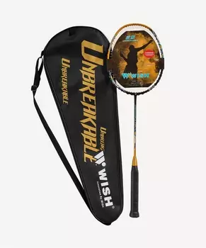 Ракетка для бадминтона Wish Unbreakable 1, золотой