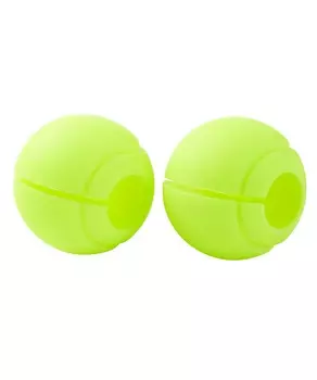 Расширители хвата Star Fit BB-111, d=25 мм, сферические, ярко-зеленый, 2 шт