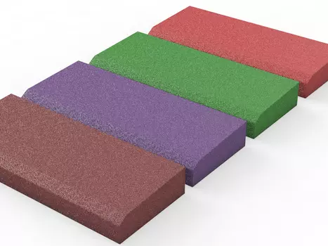 Резиновый бордюр 50х20х6,5см Glav 8.117