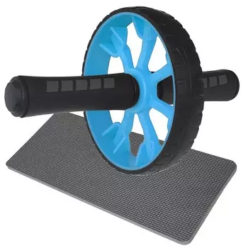 Ролик гимнастический Sportex 1-но рядный с TPR ручками ABR-710-3 синий