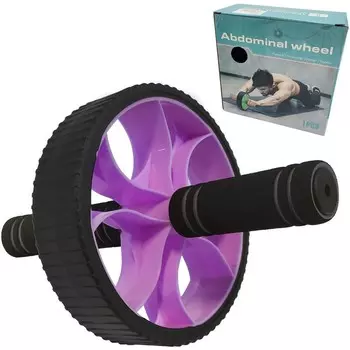 Ролик гимнастический Sportex Широкий (фиолетовый) B34468