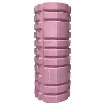 Ролик массажный для йоги и фитнеса 45 см UnixFit FRU45CMPK розовый