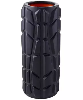 Ролик массажный Star Fit FA-509, EVA/PP, высокая жесткость, 33x13,5 cм, черный/оранжевый