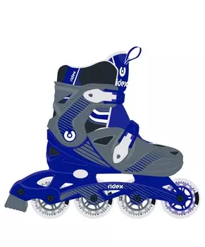 Ролики раздвижные Ridex Swipe, пластиковая рама, Blue