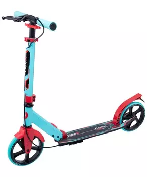 Самокат 2-колесный Ridex Rank d200 мм, ручной тормоз, мятный\красный