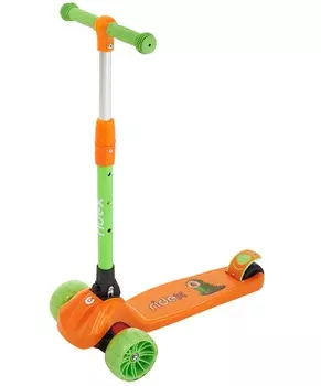 Самокат 3-х колесный Ridex Juicy R, 120/80 мм, оранжевый/зеленый