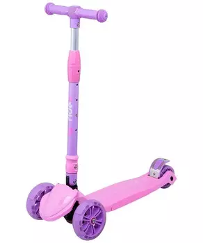 Самокат 3-колесный Ridex Bunny d135/90 мм, розовый\фиолетовый