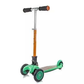 Самокат трехколесный Larsen Smart 2 зеленый/оранжевый