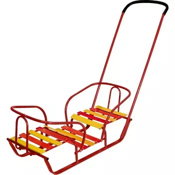 Санки-Двойняшки Ника детские Умка и Тимка СД Красный