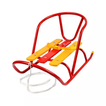 Санки кукольные без толкателя Ника СКУ1/АЛ алый