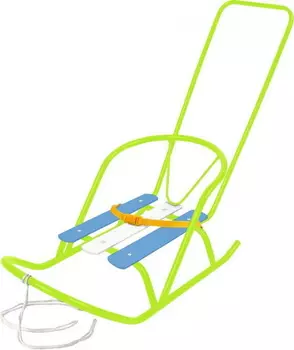 Санки кукольные Ника СКУ2 Лимонный с толкателем СКУ2/Л