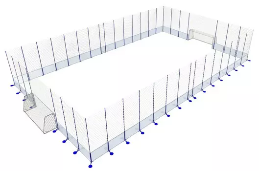 Сборно-разборная игровая арена алюм., мобильная SportWerk SpW-AI-1 (20x40)