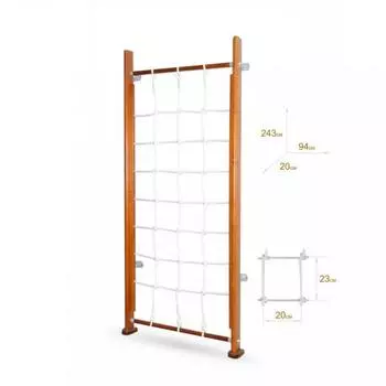 Сеть-лазалка Карусель к стене Орех