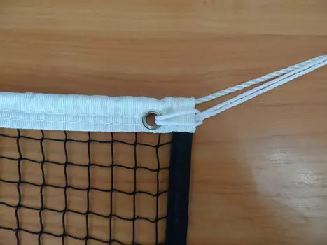 Сетка для бадминтона нить 1,5мм, 0,76х6,00м, цвет черный, яч.20мм ФСИ 100215