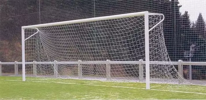 Сетка для футбольных ворот ФСИ 1020-02, нить 2,0 мм (7,5х2,5х1,3х2) синяя