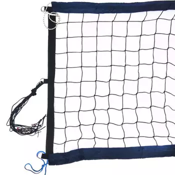 Сетка для пляжного волейбола FS-PV-№12, 8,5х1м,нить 3,5мм ПП,яч.10см.,верх,нижн ленты 7,5см.СИН.цв,кев.тр.