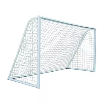 Сетка футбол Д=2,0 мм, яч.100*100 белый. Размер 2,5*7,5*2,0 м ПП, (пара) Zavodsporta