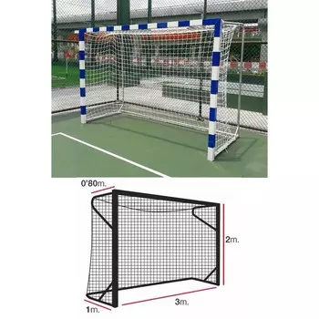 Сетка футзальная\гандбольная EL LEON DE ORO 11443010000 белый