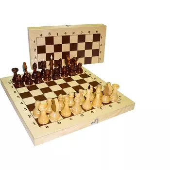 Шахматы Обиходные (малые) с деревянной доской