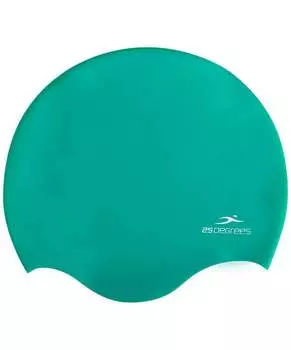 Шапочка для плавания 25DEGREES Diva Green, силикон, подростковый, для длинных волос
