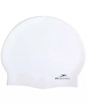 Шапочка для плавания 25DEGREES Nuance White, силикон, подростковый