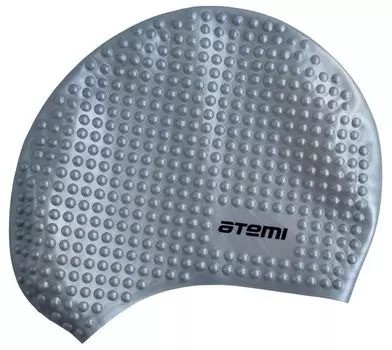 Шапочка для плавания Atemi (бабл) BS75 серебрянный
