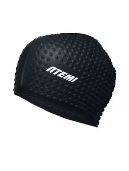 Шапочка для плавания Atemi bubble cap Deep black FBC1BK черный