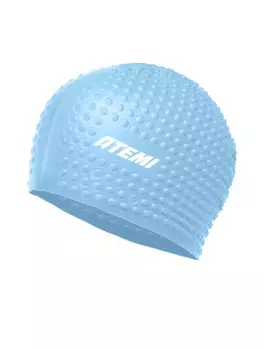Шапочка для плавания Atemi bubble cap Light blue FBC1LBE голубой