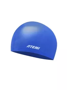 Шапочка для плавания Atemi kids light silicone cap Strong blue KLSC1BE синий