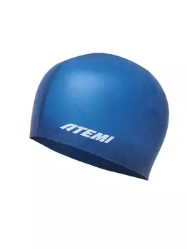 Шапочка для плавания Atemi kids silicone cap Strong blue KSC1BE синий
