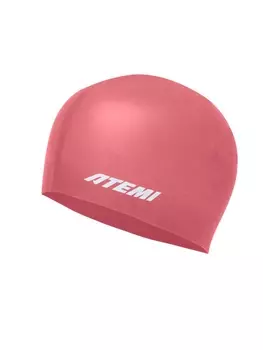 Шапочка для плавания Atemi light silicone cap Bright red FLSC1R красный