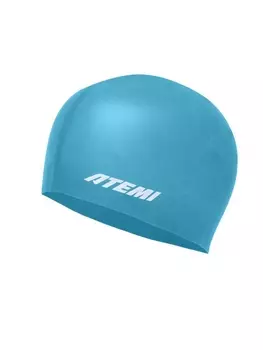 Шапочка для плавания Atemi light silicone cap Green river FLSC1GR бирюзовый