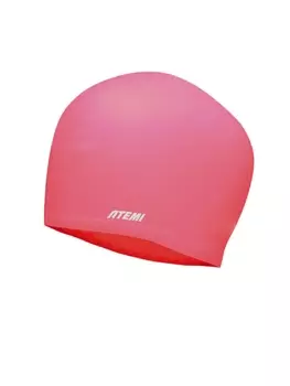 Шапочка для плавания Atemi long hair cap Bright red TLH1R красный