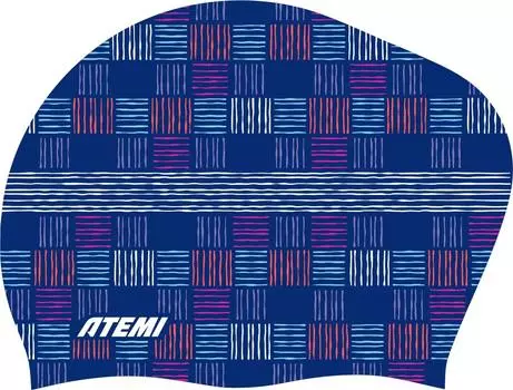 Шапочка для плавания Atemi long hair cap Chess field TLH1CF принт