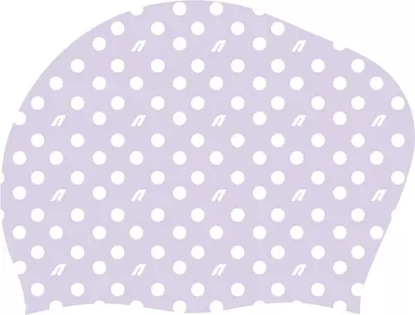 Шапочка для плавания Atemi long hair cap Point violet TLH1PV принт