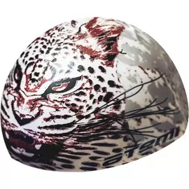 Шапочка для плавания Atemi PSC425 белая (леопард)