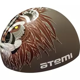 Шапочка для плавания Atemi PSC425 серая (лев)