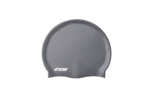 Шапочка для плавания Atemi silicone cap Asphalt grey TSE1GY серый