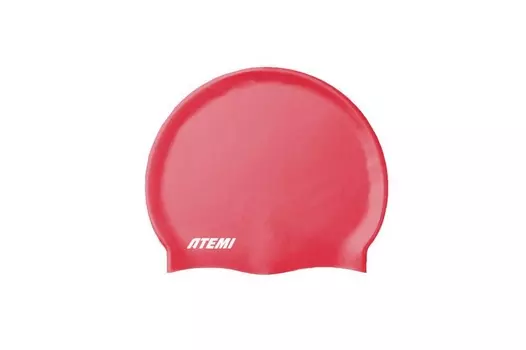 Шапочка для плавания Atemi silicone cap Bright red TSC1R красный