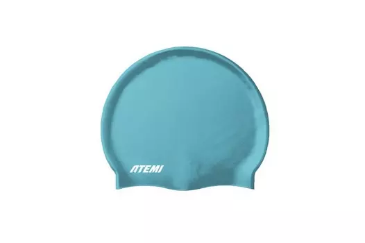 Шапочка для плавания Atemi silicone cap Green river TSC1GR бирюзовый