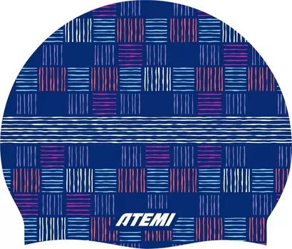 Шапочка для плавания Atemi silicone cap Сhess field TSC1CF Принт