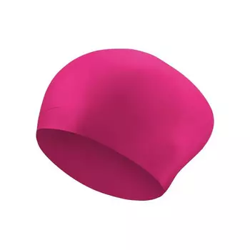 Шапочка для плавания Nike Long Hair Silicone, NESSA198672, Розовый, силикон