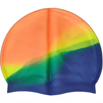 Шапочка для плавания силиконовая (оранж/желтый/синий) Sportex B31518-10